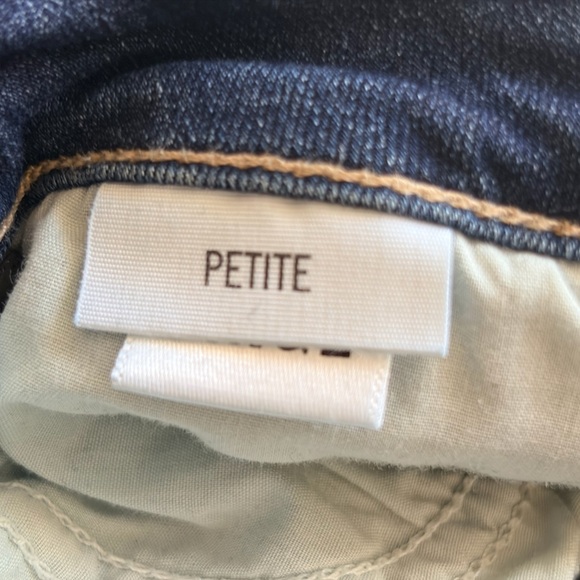 PAIGE Dark Blue Verdugo Crop Jeans Petite 30 - Picture 4 of 5